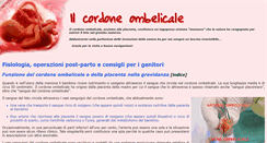 Desktop Screenshot of cordone.ombelicale.it