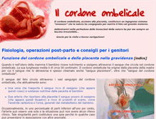Tablet Screenshot of cordone.ombelicale.it